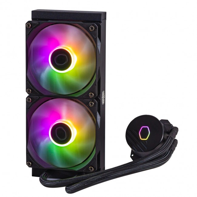 Cooler Master MasterLiquid 240L Core ARGB Processor Liquid cooling kit 12 cm Black Cooler Master MasterLiquid 240L Core ARGB Processor Liquid cooling kit 12 cm Black