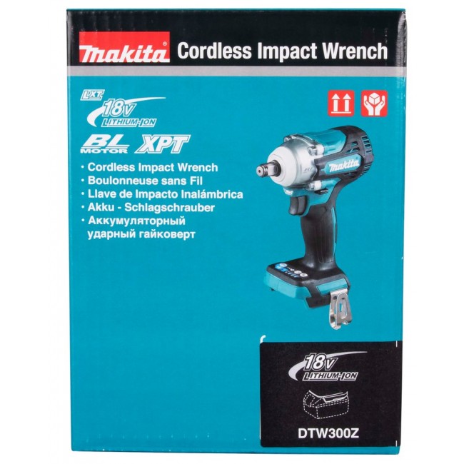 Makita DTW300Z power screwdriver/impact driver 3200 RPM Black, Blue