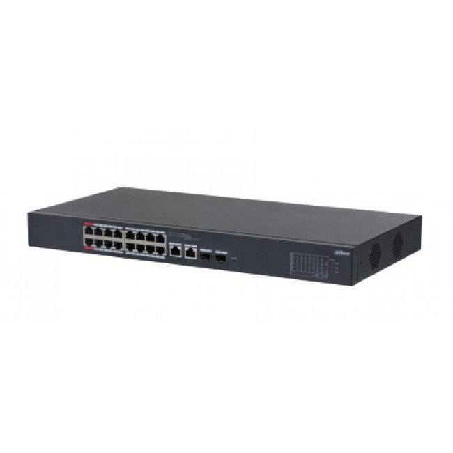 Dahua Technology DH-CS4218-16ET-135 network switch Managed L2 Gigabit Ethernet (10/100/1000) Power over Ethernet (PoE) Black
