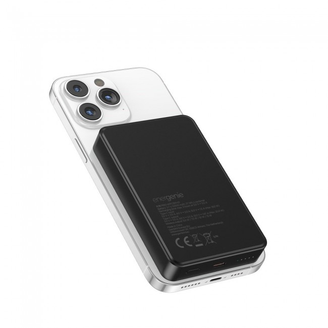 Gembird PB10-WPC15M-01 Magnetic wireless powerbank 15 W, 10000 mAh, black