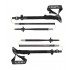 Trekking Poles LEKI SHERPA FX, 120 140 cm, black