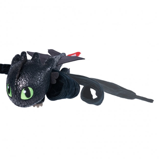 DreamWorks Dragons How to Train Your Dragon, Hug and Glide Toothless Plush Toy, 12 Dragon Stuffed Animal, Kids Toys for Boys Ages 4 and Up