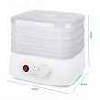 Esperanza EKD004 Food dehydrator,Transparent,White 250 W