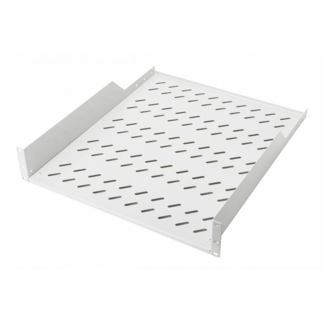 Equip Fixed Shelf 19', 2U, 800MM, Grey