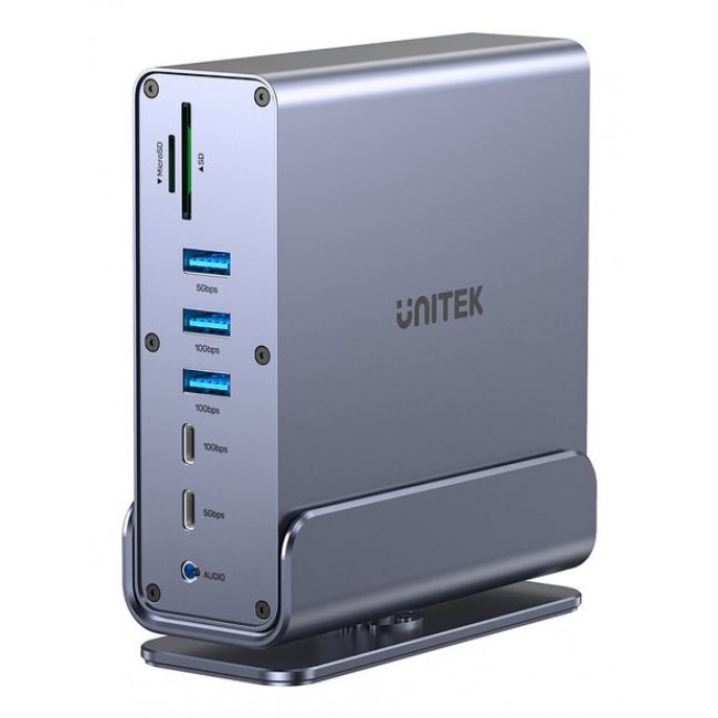 UNITEK D1135AGY01 laptop dock/port replicator Docking USB 3.2 Gen 1 (3.1 Gen 1) Type-C Grey