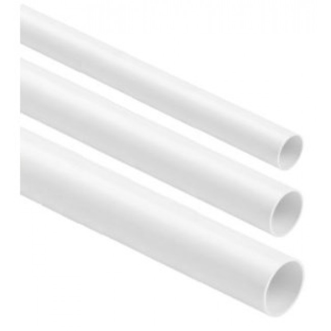 Rigid, smooth electrical installation pipe WHITE RL-28 2m (PACK of 25pcs)