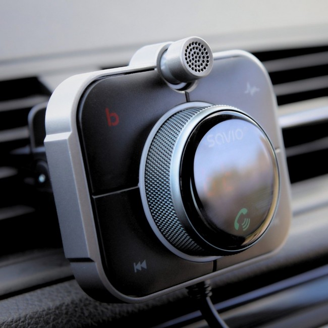 Savio TR-14 Transmiter FM z Bluetooth i adowarką PD 87.6 - 107.9 MHz Bluetooth/USB Black Savio TR-14 Transmiter FM z Bluetooth i adowarką PD 87.6 - 107.9 MHz Bluetooth/USB Black