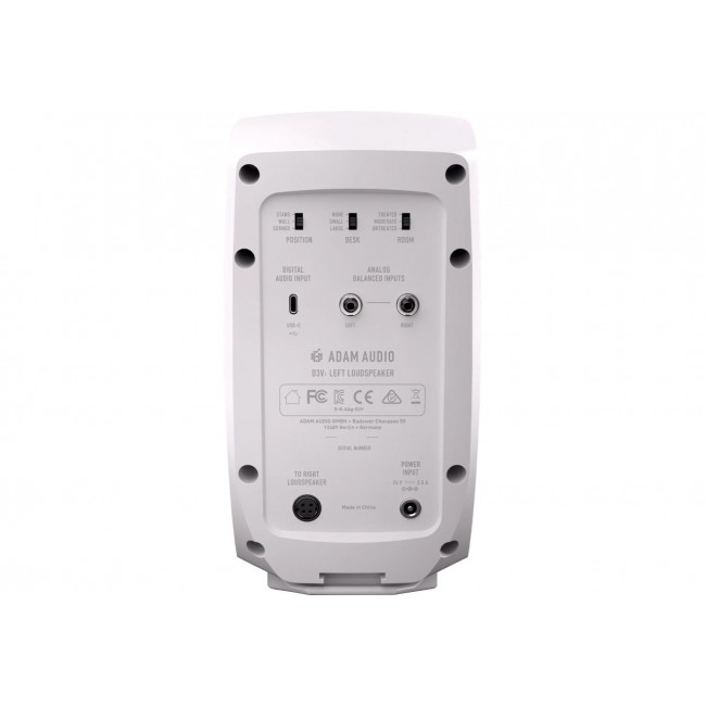 Adam Audio D3V White - a pair of studio monitors Adam Audio D3V White - a pair of studio monitors