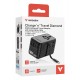 Verbatim Charge 'n' Travel 100W Universal Travel Adapter with retractable cable Black