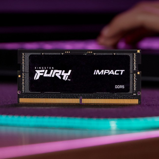 Kingston Technology FURY 32GB 4800MT/s DDR5 CL38 SODIMM (Kit of 2) Impact Kingston Technology FURY 32GB 4800MT/s DDR5 CL38 SODIMM (Kit of 2) Impact