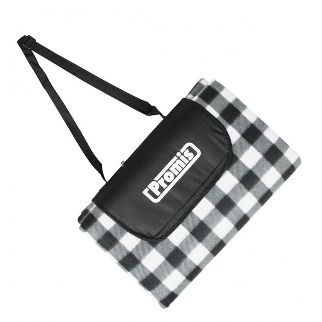 PROMIS Picnic Blanket, Green Stripes, 200 cm x 150 cm