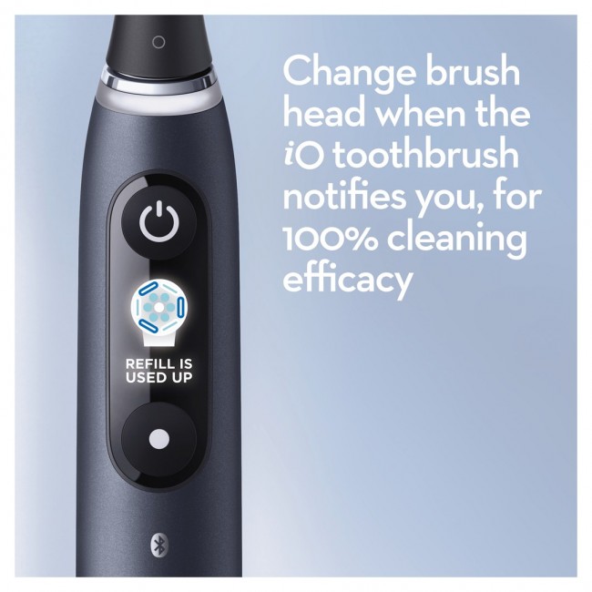 Oral-B iO 80363731 electric toothbrush Adult Rotating-oscillating toothbrush Black, Silver