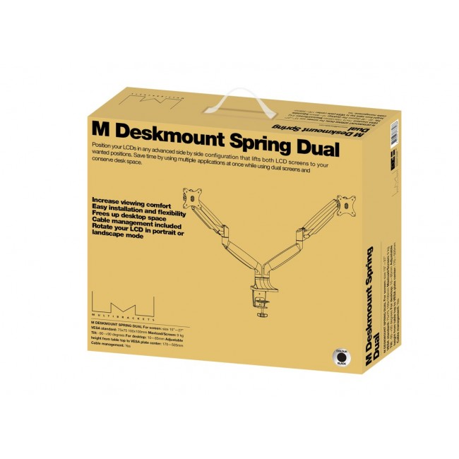 Multibrackets M Deskmount Gas Spring Dual Black Multibrackets M Deskmount Gas Spring Dual Black