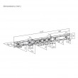 Maclean Wall-Mounted Tool Organizer, steel, max. load 228 kg, width 1222 mm, MC-179