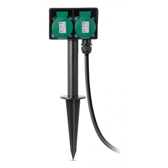 Entac Garden Socket Extension Cord O1S 2 Sockets 5m IP44 Entac Garden Socket Extension Cord O1S 2 Sockets 5m IP44