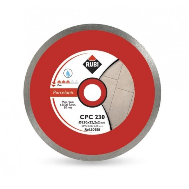 RUBI CPC DIAMOND BLADE 250 x 25,4mm PRO FOR PORCELAIN STONEWARE