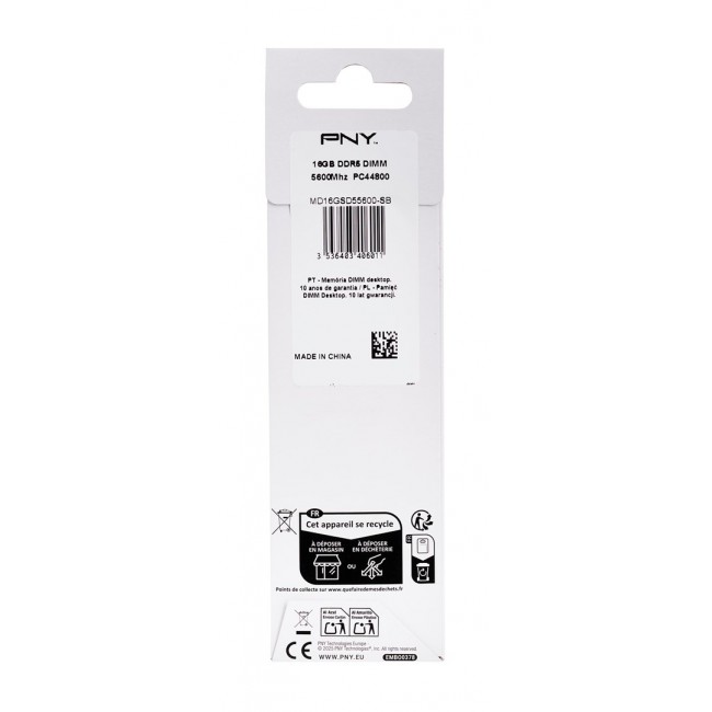 PNY Performance DDR5 5600MHz 16G memory module 16 GB 1 x 16 GB 288-pin DIMM