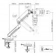 NanoRS Gaming Monitor Mount 17-32