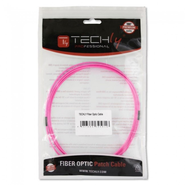 Techly LC/LC Multimode 50/125 OM4 20m Fiber Optics Cable ILWL D5-LCLC-200/OM4