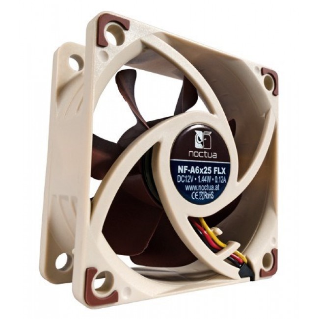 Noctua NF-A6X25 FLX computer cooling system Computer case Fan 6 cm Brown Noctua NF-A6X25 FLX computer cooling system Computer case Fan 6 cm Brown