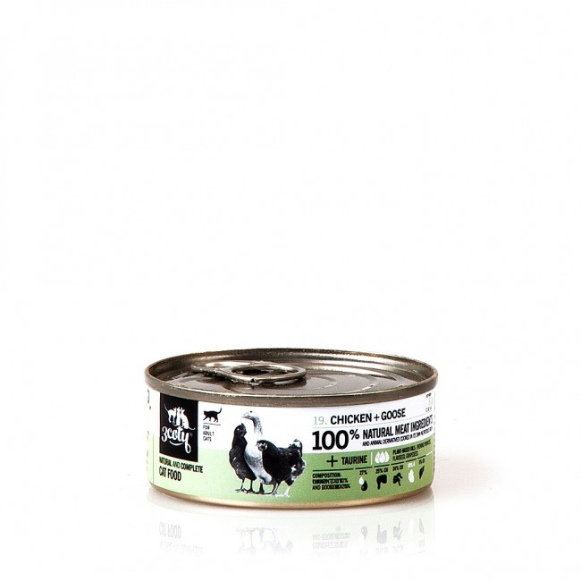 3COTY Chicken with goose - wet cat food - 80g 3COTY Chicken with goose - wet cat food - 80g