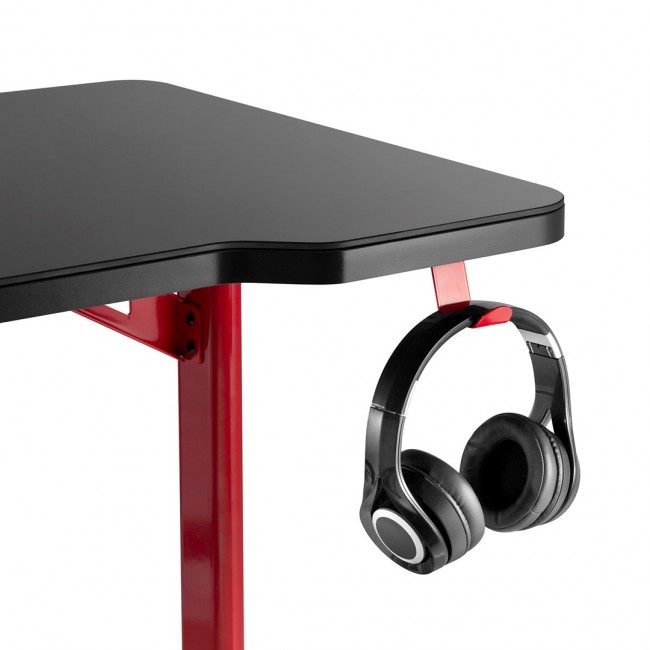 RGB Led NanoRS Gaming Desk, Black, Large, 100kg max, Height 760mm, RS163