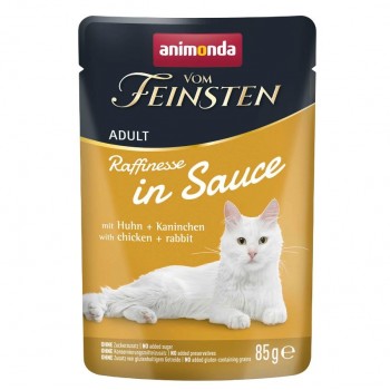 ANIMONDA Vom Feinsten Raffinesse in sauce Chicken with rabbit - wet cat food - 85g