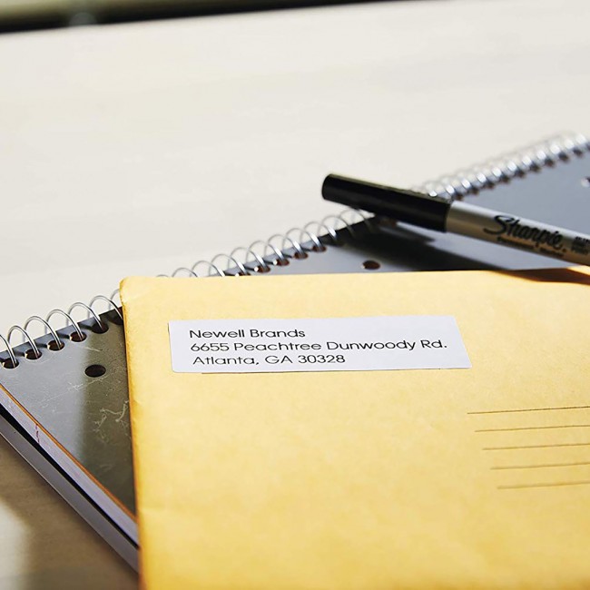 DYMO Authentic LabelWriter Return Address Labels | 25 mm x 54 mm | Self-Adhesive | 6 Rolls of 500 Easy-Peel Labels (3,000 Count) | for LabelWriter Label Makers | Made in Europe