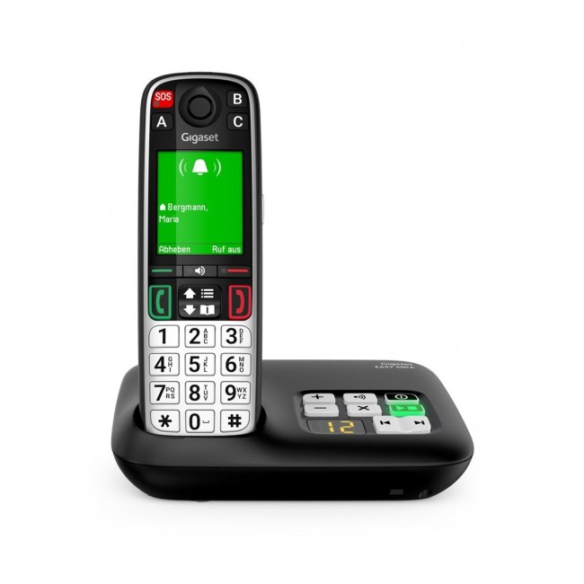 Gigaset EASY 500A Analog/DECT telephone Caller ID Black, Silver