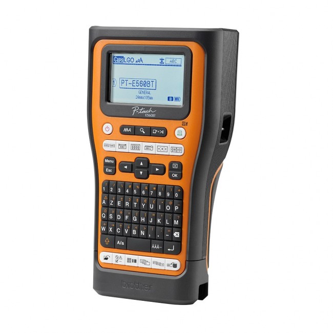 Brother PT-E560BTVP label printer Thermal transfer 180 x 180 DPI 20 mm/sec Wired & Wireless HSE/TZe Bluetooth QWERTZ Brother PT-E560BTVP label printer Thermal transfer 180 x 180 DPI 20 mm/sec Wired & Wireless HSE/TZe Bluetooth QWERTZ