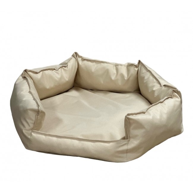 GO GIFT Hexagon beige XXL - pet bed - 90 x 63 x 16 cm