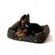 GO GIFT Dog bed XXL - brown - 90x63x16 cm