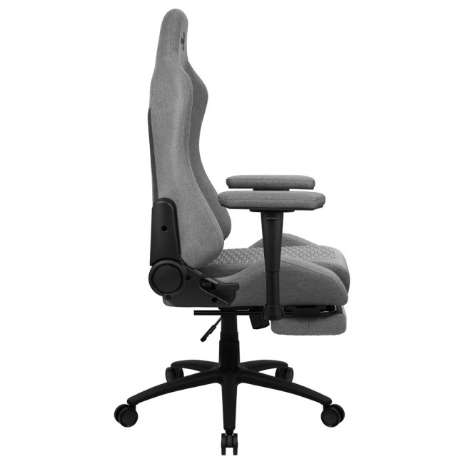 Aerocool ROYALASHGR Premium Ergonomic Gaming Chair Legrest Aeroweave Technology Grey