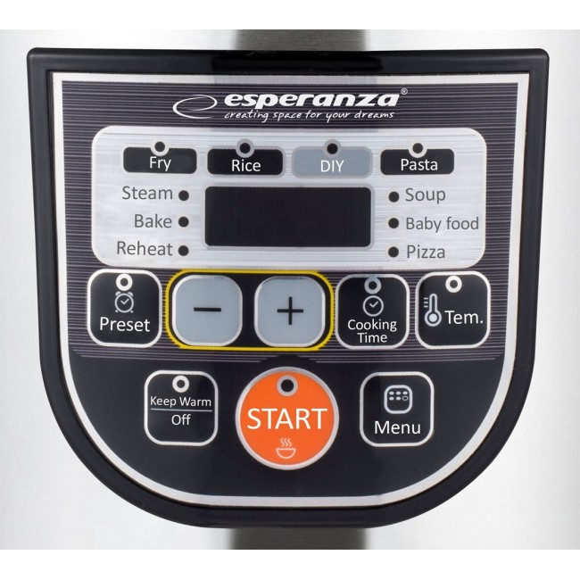 Esperanza EKG011 multi cooker 5 L 860 W Black, Stainless steel Esperanza EKG011 multi cooker 5 L 860 W Black, Stainless steel