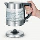 Severin WK 3468 electric kettle 1 L 2200 W Black, Stainless steel, Transparent