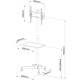 Techly Trolley Floor Stand LCD/LED/Plasma 23 Techly Trolley Floor Stand LCD/LED/Plasma 23