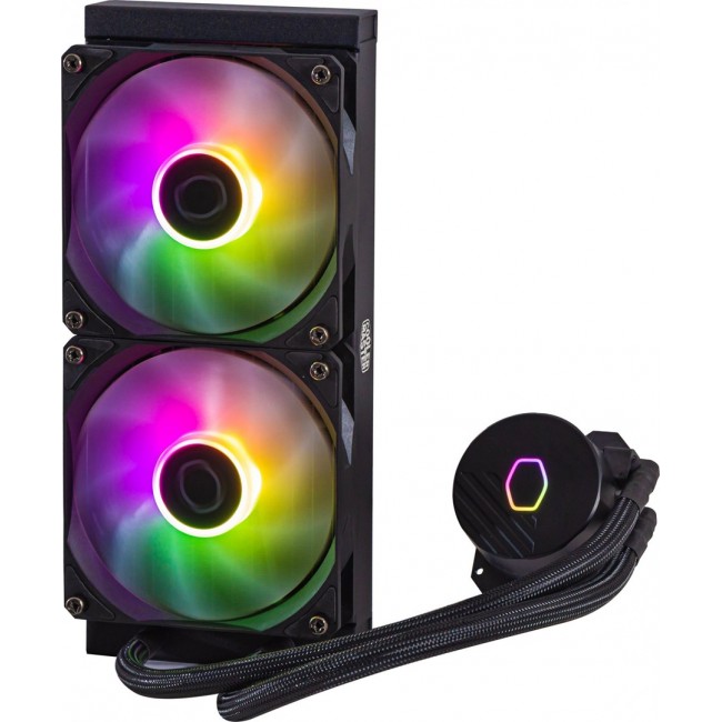 Cooler Master MasterLiquid 240L Core ARGB Processor Liquid cooling kit 12 cm Black Cooler Master MasterLiquid 240L Core ARGB Processor Liquid cooling kit 12 cm Black