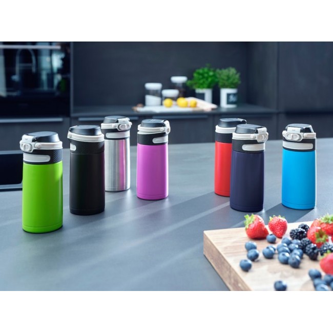 Leifheit 03247 travel mug 350 ml Black, Blue Stainless steel