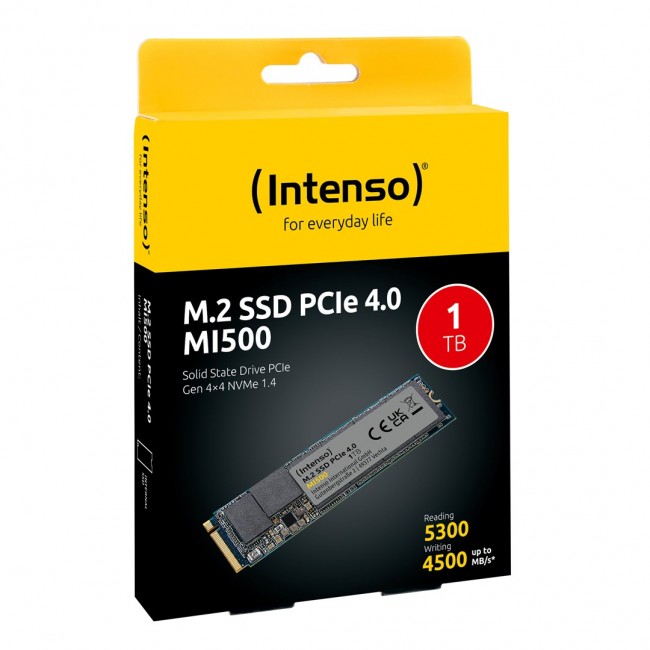 Intenso 3836460 internal solid state drive 1 TB M.2 PCI Express 4.0 NVMe Intenso 3836460 internal solid state drive 1 TB M.2 PCI Express 4.0 NVMe