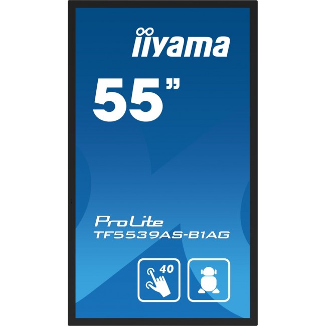 iiyama TF5539AS-B1AG Signage Display Kiosk design 138.7 cm (54.6 iiyama TF5539AS-B1AG Signage Display Kiosk design 138.7 cm (54.6
