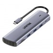UNITEK D1113BGY01 interface hub 2 x USB 3.2 Gen 2 (3.1 Gen 2) Type-C 1000 Mbit/s Grey