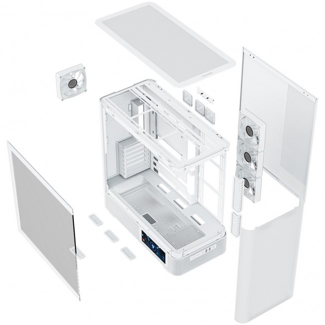 MODECOM Volcano Volcano AQ400 ARGB Midi White