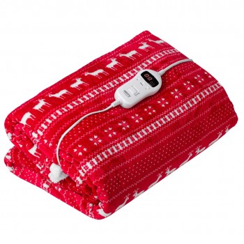 Camry Premium CR 7441 electric blanket 120 W Red, White Fleece
