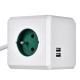 Allocacoc 2402GN/FREUPC power extension 1.5 m 4 AC outlet(s) Indoor Green, White