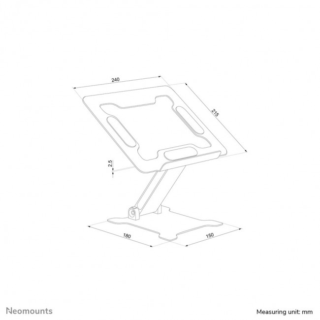 Neomounts DS20-740BL1 Laptop stand 11-15 Neomounts DS20-740BL1 Laptop stand 11-15