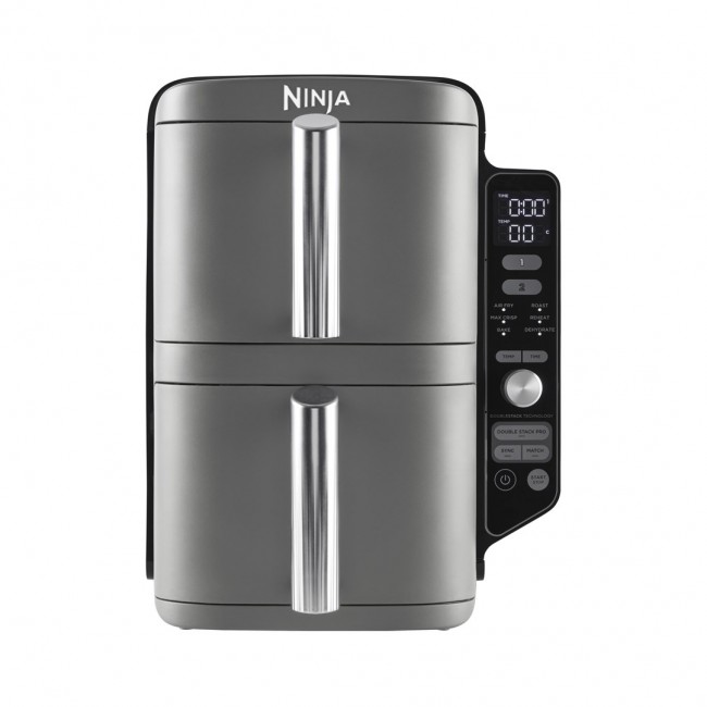 Ninja SL400EU fryer Double 9.5 L 2470 W Hot air fryer Black, Grey Ninja SL400EU fryer Double 9.5 L 2470 W Hot air fryer Black, Grey