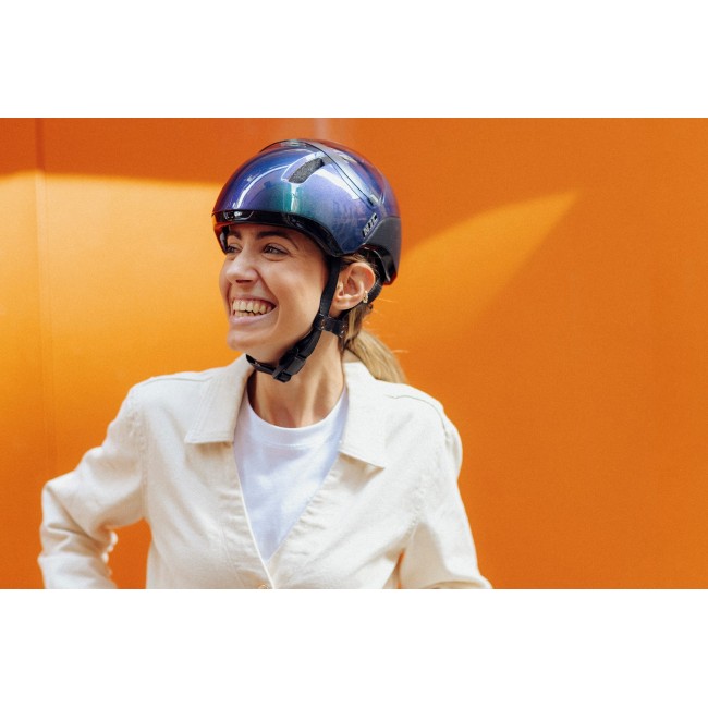 HJC CALIDO PLUS Black Cycling Helmet, METAL BLACK, Size L