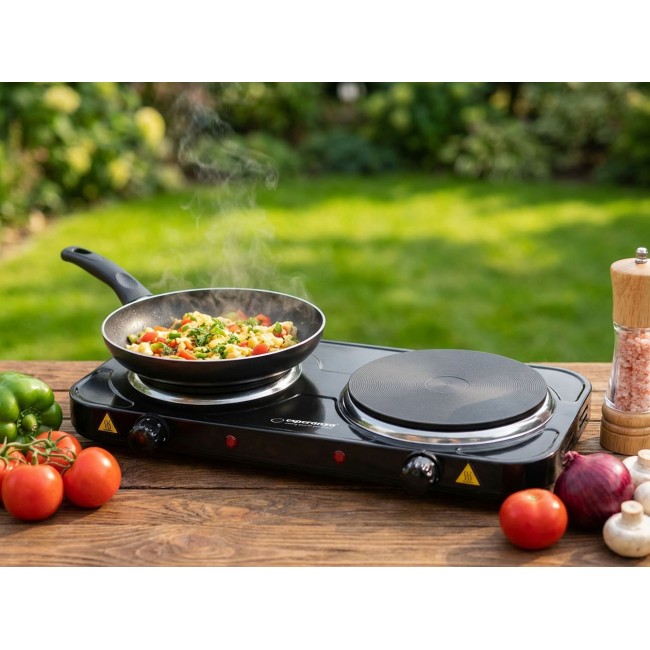 Esperanza EKH014K Electric Stove 2 zone (s), Black