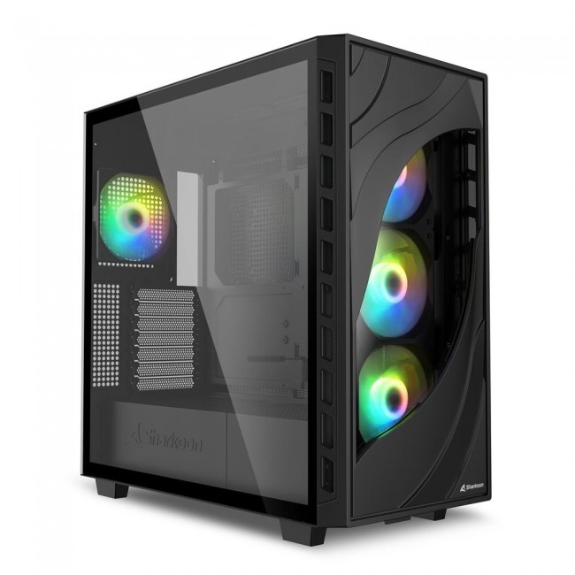 Sharkoon REBEL C80G RGB Midi Tower Black