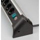 Brennenstuhl 1391040420 power extension 1.8 m 4 AC outlet(s) Indoor Black, Silver